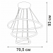 Подвесная светодиодная люстра Vitaluce V04624-03/3S