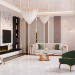 Подвесная люстра Crystal Lux FONTAIN SP18 GOLD