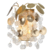 Настенный светильник Odeon Light Coins Classic 5104/2W