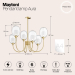 Подвесная люстра Maytoni Aura MOD016PL-06BS