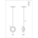 Подвесной светильник Arte Lamp Asti A2441SP-1PB