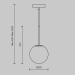Подвесной светильник Maytoni Basic form MOD321PL-01B1