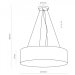 Подвесной светильник TK Lighting 1038 Rondo Granatowe