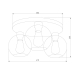 Потолочная люстра TK Lighting 2776 Cubus Graphite