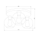 Потолочная люстра TK Lighting 2776 Cubus Graphite