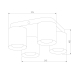 Потолочная люстра TK Lighting 3408 Vico White