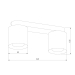 Потолочная люстра TK Lighting 3411 Vico Black