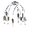 Потолочная люстра Vele Luce Pioggia VL4283L08