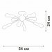 Потолочная люстра Vitaluce V3763-1/8PL