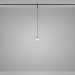 Трековый подвесной светильник Maytoni Technical TR181PL-1-4WTW-B