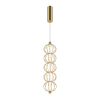 Подвесной светодиодный светильник Maytoni Golden Cage MOD216PL-L10G3K