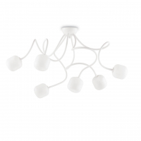Потолочная люстра Ideal Lux Octopus PL6 Bianco 174921